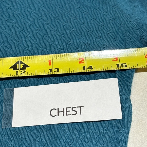 Women Tulle Long Sleeve Y2K Henley Lacey Snap Top Sz M Pointelle Jersey NWT 2000 - Picture 11 of 14